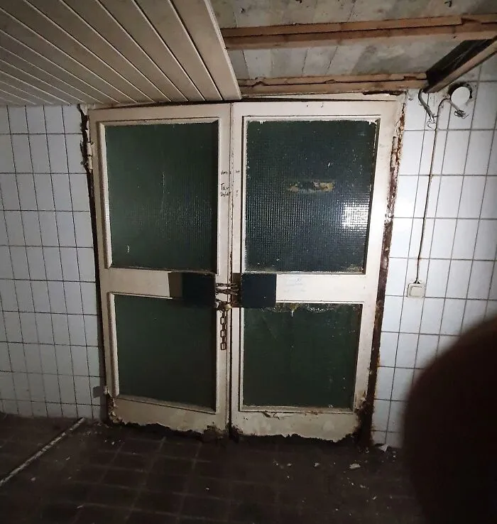 This Is A Door I Found At Work, In The Basement Of An Old Factory