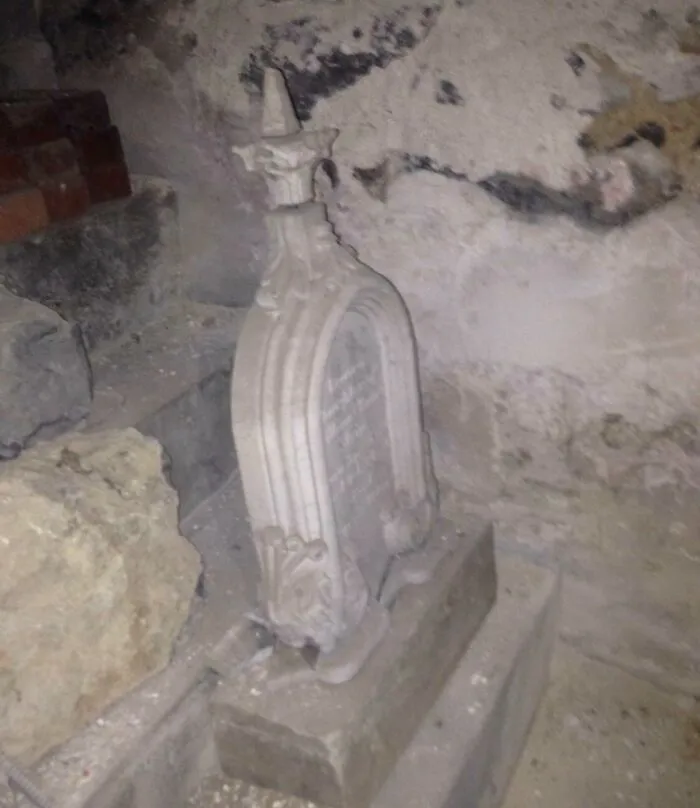 My Apartment In College Had A Tombstone Of A Baby In The Basement. The Landlord Said It Was There When He Bought The Building, And He Didn’t Feel Right About Moving It