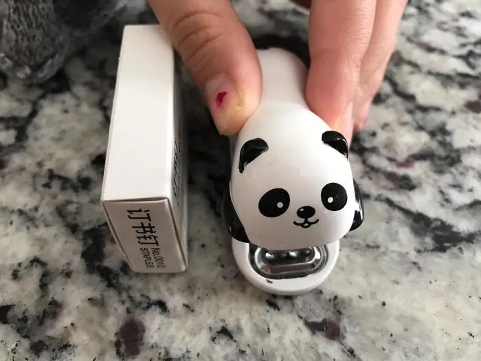 Most Extravagantly Adorable: <a Style="Display:inline;" Href="Https://Www.amazon.com/Nakimo-Panda-Desktop-Stapler-Staples/Dp/B00urde6ak?ie=utf8&linkcode=ll1&tag=bpkomodo-20&linkid=92dbb3dd3acf1c2010f5a05ed5c9e8fa&language=en_us&ref_=as_li_ss_tl" Target="_blank"><span Style="Font: Inherit; Color: #d74b1f;"> Cute Panda Mini Desktop Stapler</Span>