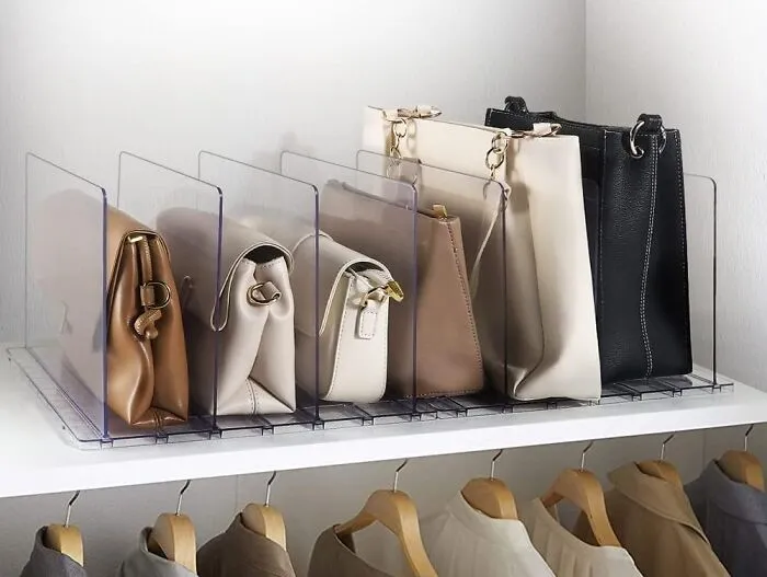 Keep Your Handbags Neat And Upright With <a Style="Display:inline;" Href="Https://Www.amazon.com/Moryimi-Purse-Organizer-Closet-Adjustable/Dp/B0bm66vpz7?ascsubtag=&linkcode=ll1&tag=bpsquirrel-20&linkid=ca89e1d6251376f3c6e4374b150db209&language=en_us&ref_=as_li_ss_tl" Target="_blank"> <span Style="Font:inherit;color:#d74b1f;"> Dividers</Span> 