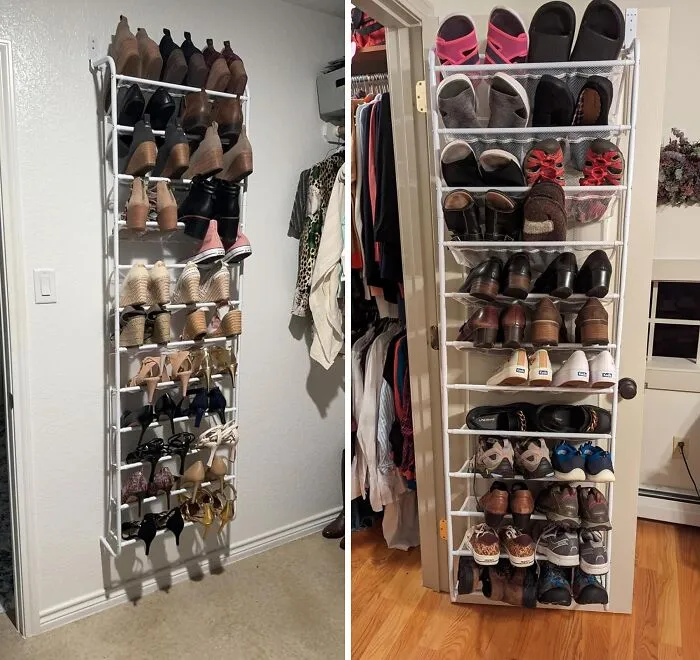 A Large  <a Style="Display:inline;" Href="Https://Www.amazon.com/Whitmor-36-Pair-Rack-White-Over-Organizer/Dp/B09bp3bjxq?crid=1diemq9pbky94&dib=eyj2ijoimsj9.oeqq-Fs9gya-Dnj1-Ub1jybj2-Fvnofwghhtpphdjrhpu2l72dscjptnjwpq92r5zn_bciph1mgtta_kapdk39ssuaso2o3njc3zegzddkbxq7stbit9mdqbqipv6toj0qcisms_xndvhksserajfwglwrzixovhrw5fwrggffnzt9cptlgmvbvynx4nid8sqnre3onwonxwqdadv9lo7e2dyukelxxez03w-Mb-Xvtltuwzit9p83a5dlzbfp8xhf9jsrmxjj9zqdbpoxfocdffefr9evz0uyxxeuowmfe.qnspehxckhx3jrv0dz0ee6h4vpq5oivhqcfafyrm3_c&dib_tag=se&keywords=over-The-Door%2bshoe%2borganizer&qid=1722337213&sprefix=over-The-Door%2bshoe%2borganizer%2caps%2c275&sr=8-5&th=1&linkcode=ll1&tag=bpsquirrel-20&linkid=3879bf3c68c5205b880b28e6acd3f2d0&language=en_us&ref_=as_li_ss_tl" Target="_blank"><span Style="Font:inherit;color:#d74b1f;"> Wall Or Door Mounted Shoe Rack</Span>  Takes Storage Vertically