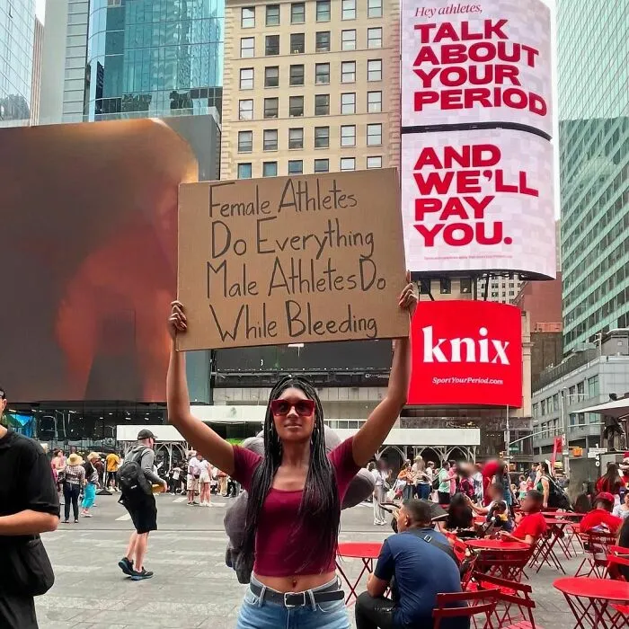 45 Times “Dudette With Sign” Did Everyone A Public Service And Protested Irritating Things (New Pics)