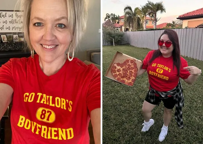 Wear This <span Style="Font: Inherit; Color: #d74b1f;">"Go Taylor's Boyfriend" T-Shirt</Span> To Show Your Love For Travis Kelce. Because He Realy Is The Only Reason You Watch The Game