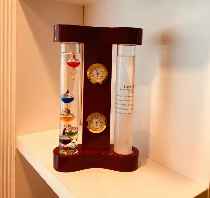 Predict The Weather Like A Victorian Gentleman With This <a Style="Display:inline;" Href=" Https://Www.amazon.com/Thermometer-Precision-Hygrometer-Predictor-Multi-Colored/Dp/B00pkoz1s2?pd_rd_w=pyya6&content-ID=amzn1.sym.dbded1ad-8495-4a8e-9906-011c3df3dc92&pf_rd_p=dbded1ad-8495-4a8e-9906-011c3df3dc92&pf_rd_r=tfnb3w1sx1va2prf94sw&pd_rd_wg=gsu1f&pd_rd_r=a66bca27-0087-480c-9025-Eac42a648054&pd_rd_i=b00pkoz1s2&psc=1&linkcode=ll1&tag=bpkoala-20&linkid=ec4842e6ea687ba01b4a5c1e91fcd740&language=en_us&ref_=as_li_ss_tl " Target="_blank"><span Style="Font: Inherit; Color: #d74b1f;"> Fitzroy Storm Glass Weather Predictor</Span> And Impress Your Friends With Your Newfound Meteorological Skills