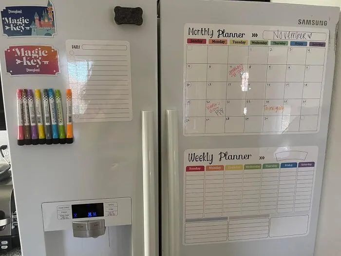 "I have a <a style="display:inline;" href="https://www.amazon.com/Hivillexun-Whiteboard-Calendars-Refrigerator-Organizer/dp/B08NW47WVL?crid=A6NLMSZTQTNB&dib=eyJ2IjoiMSJ9.mI1SIB8SefWu-HwYWjTnb30iowhQ23gEz-rLXGA0mXI5CpweDxuMnAbKgrKUUnkwO5e7O-WS3Nb46CvBu43BwMEHXRkCQ4nJoX7snLfGwo1kYhYBYaiKI7AH3guUxKMPJI8aP2BoMvsKfVGOQCEXFWqOg9ulL5M2i_ObpVK8ij62cucsx0x8S0qNiO5yeJ1VHdofIx4xZrV4GT7YFqyKsar-Mg9HSb6LrMcvicKPItCjxSfAUvN_acHc9lZjYITShp9ZvUYUmZlTdLym7T6K71cfy97ELVkABATAvl5A6Aw.3Zn26DRfQJviWyqYMUmWDTyIWcwL5zVo_1xgwK_086I&dib_tag=se&keywords=fridge%2Bmagnet%2Borganizer%2Bboard&qid=1721802003&sprefix=fridge%2Bmagnet%2Borga%2Caps%2C215&sr=8-1-spons&sp_csd=d2lkZ2V0TmFtZT1zcF9hdGY&th=1&linkCode=ll1&tag=bpsheep-20&linkId=6bdb5e4a6746256a9b151e21bd1aab2e&language=en_US&ref_=as_li_ss_tl" target="_blank"><span Style="Font:inherit;color:#d74b1f;"> whiteboard</Span> where I don’t write down the things I need to clean, but the things I accomplish as I go. The more I fill the board, the greater satisfaction it gives me and then just encourages me to add to it. Allllll before I get bored and erase it to start again ahaha" - <span Style="Font:inherit;color:#808080"> randomemanresu</Span>