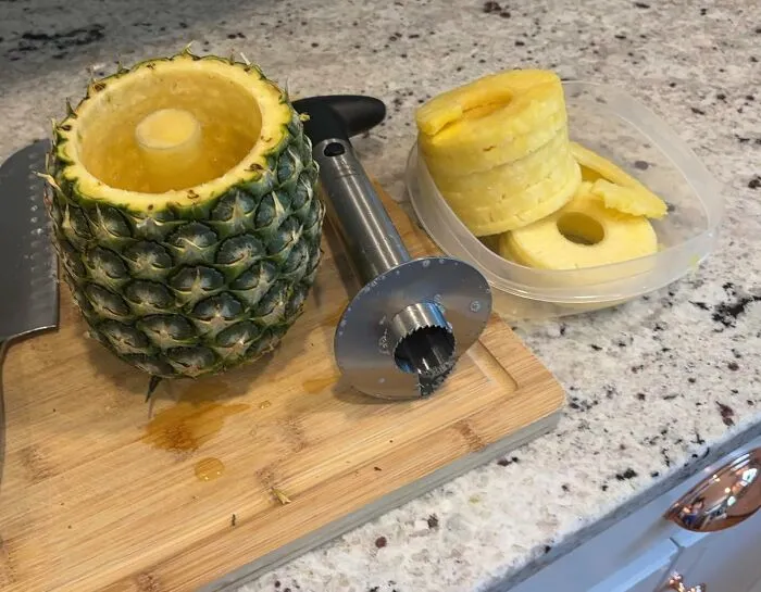 Don't Let A Tough Exterior Fool You: Conquer Pineapples With Ease With A  <a Style="Display:inline;" Href="Https://Www.amazon.com/Pineapple-Reinforced-Newness-Stainless-Steel/Dp/B06xcxqfxm?ie=utf8&linkcode=ll1&tag=bptiger-20&linkid=b553548425b1fe53fe2ae079101b59d8&language=en_us&ref_=as_li_ss_tl" Target="_blank"><span Style="Font: Inherit; Color: #d74b1f;"> Pineapple Corer</Span>