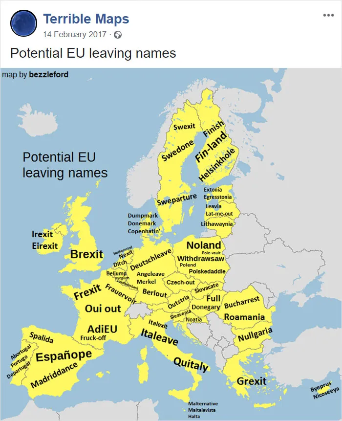 50 Terrible But Funny Maps That You Wouldn’t Find In A Geography Book (Best Of All Time)