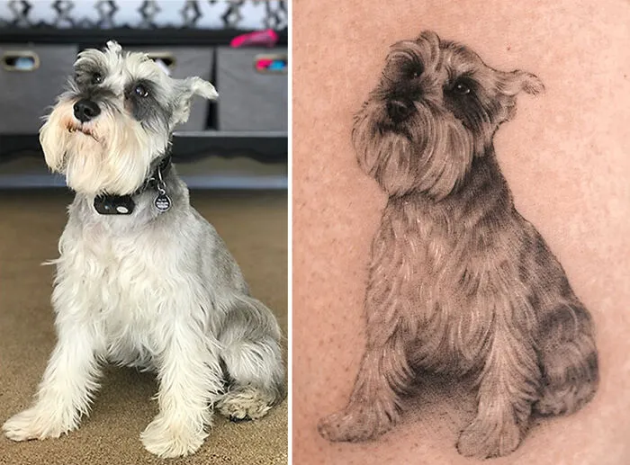 31 Tattoos That Owners Will Cherish Forever As They Feature Realistic Portraits Of Their Pets