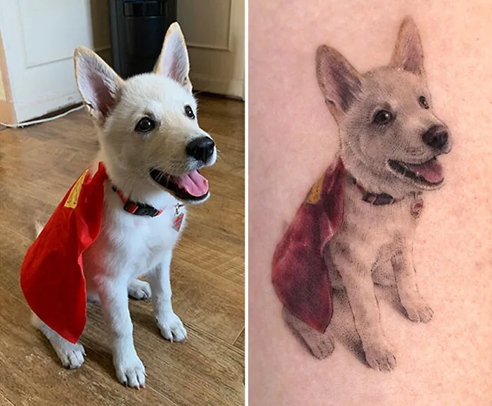 31 Tattoos That Owners Will Cherish Forever As They Feature Realistic Portraits Of Their Pets