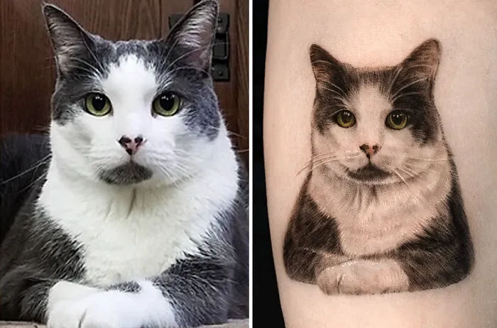31 Tattoos That Owners Will Cherish Forever As They Feature Realistic Portraits Of Their Pets