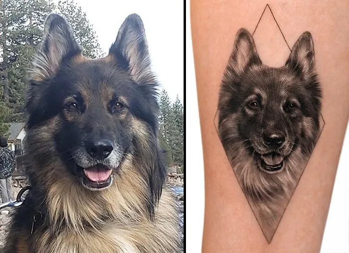 31 Tattoos That Owners Will Cherish Forever As They Feature Realistic Portraits Of Their Pets
