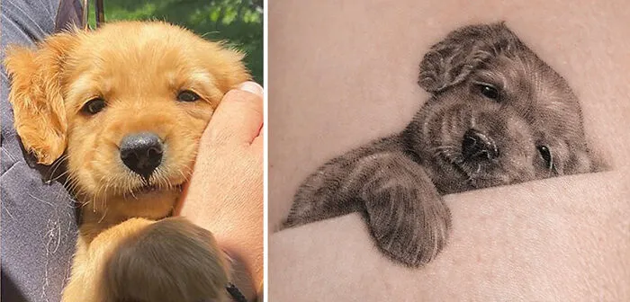 31 Tattoos That Owners Will Cherish Forever As They Feature Realistic Portraits Of Their Pets