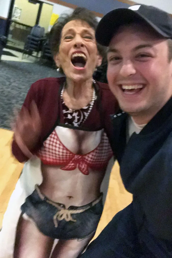 I Got My Grandma A New Apron For Her 90th Birthday. This Was The Moment She Realized What Was On It