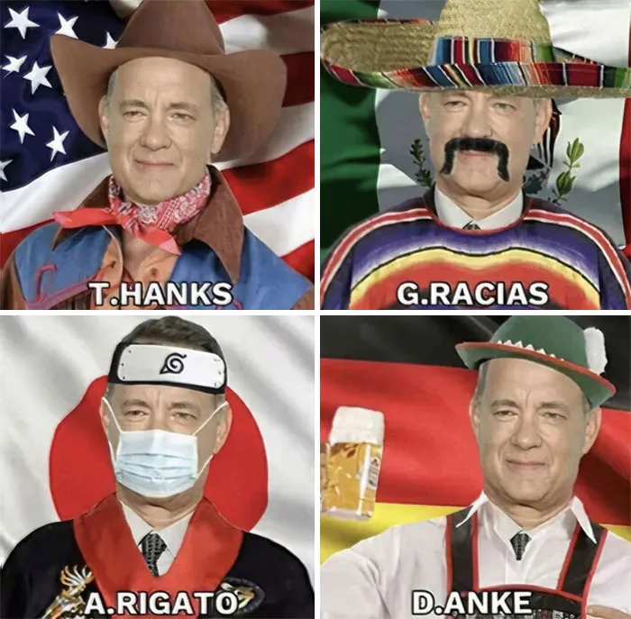Tom Hanks “Is Thanks” in Four Different Languages