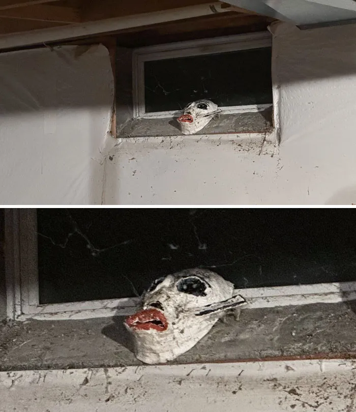 When We Saw This Mask In The Basement, We Got Out Of There Quickly