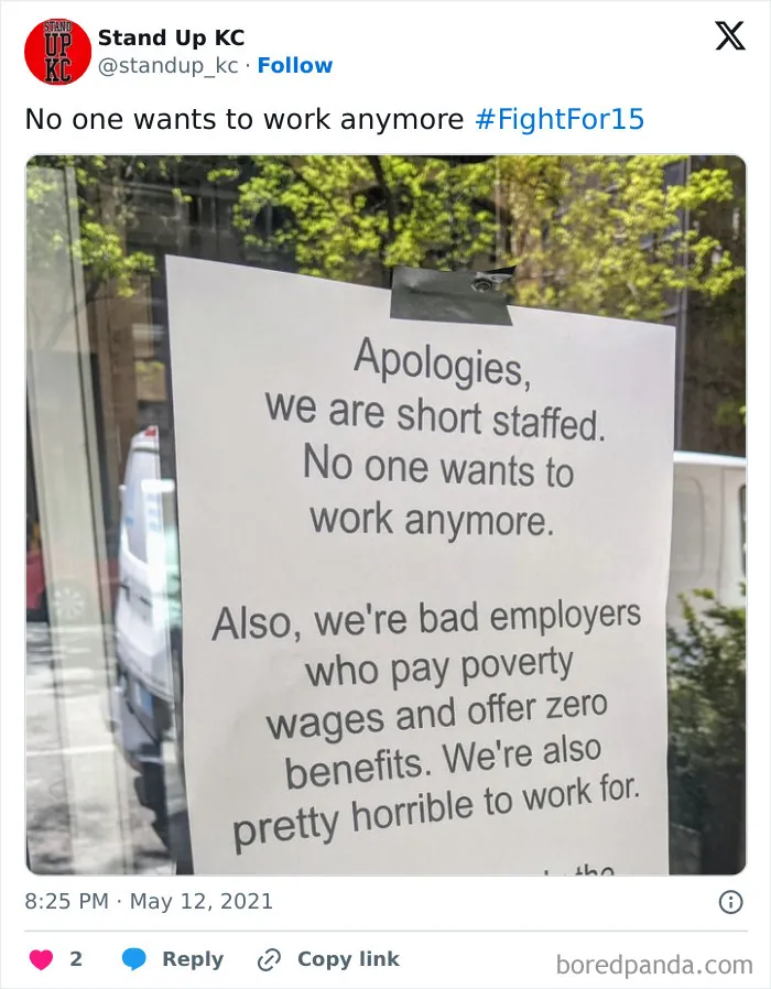 50 Infuriating Screenshots And Pics That Mock The “No One Wants To Work” Trend (New Pics)