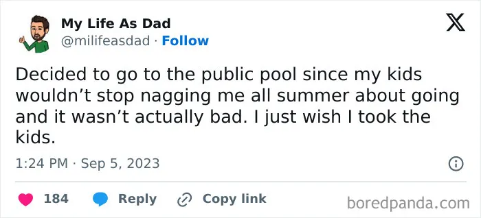 39 Painfully Funny Tweets That Prove Pool Time Is Not As Relaxing When You Bring Kids