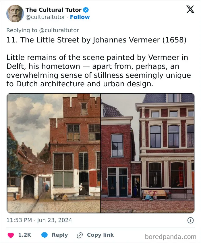 30 Famous Paintings And Their Real-Life Locations By ‘The Cultural Tutor’
