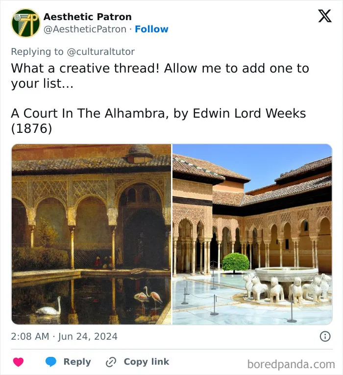 30 Famous Paintings And Their Real-Life Locations By ‘The Cultural Tutor’