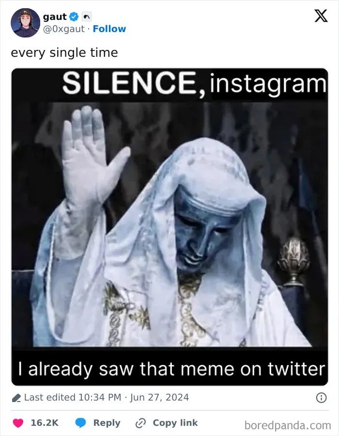  “IG, That’s Old News — X Beat You to It”