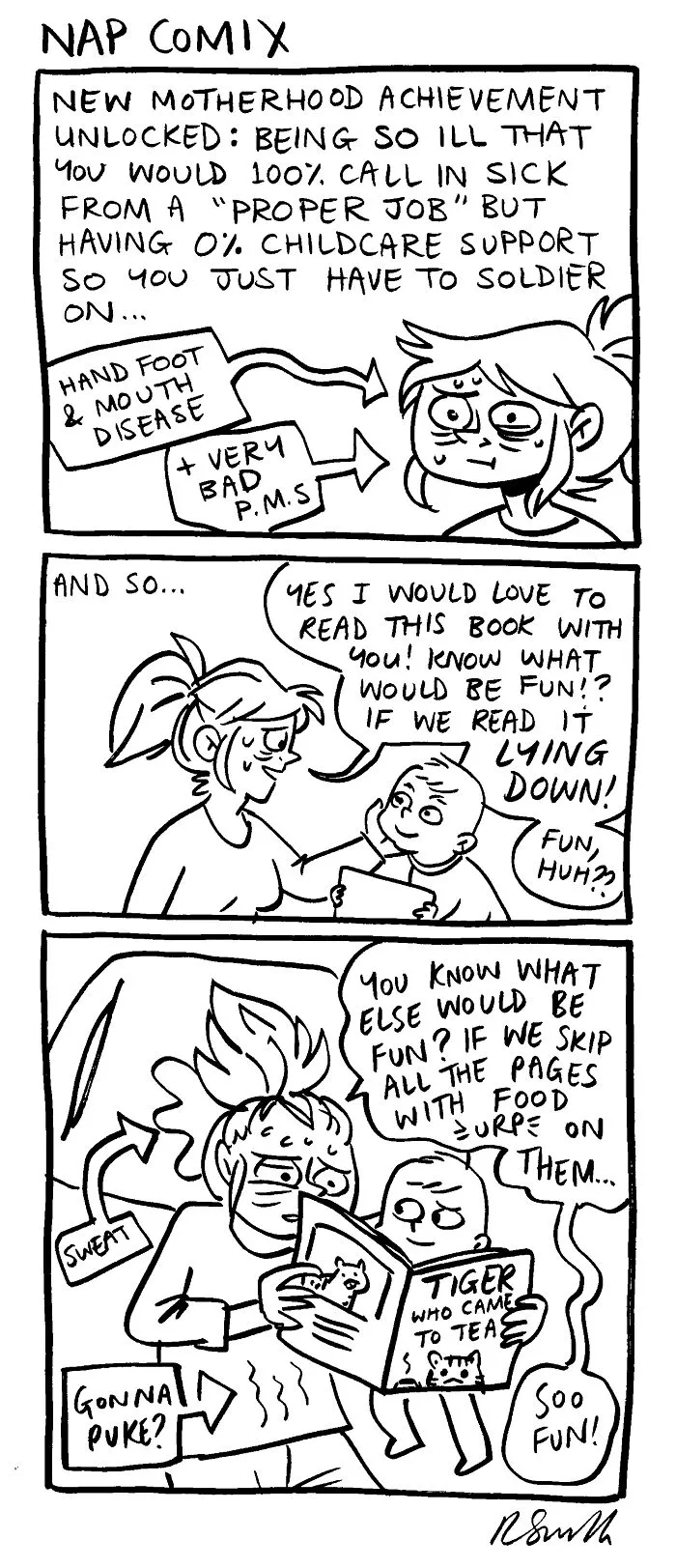 I Made 30 Relatable Comics Focusing On What It’s Like Being A Mom