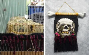 I Am A Beginner Weaver And Here's The "Death" Tapestry I Made