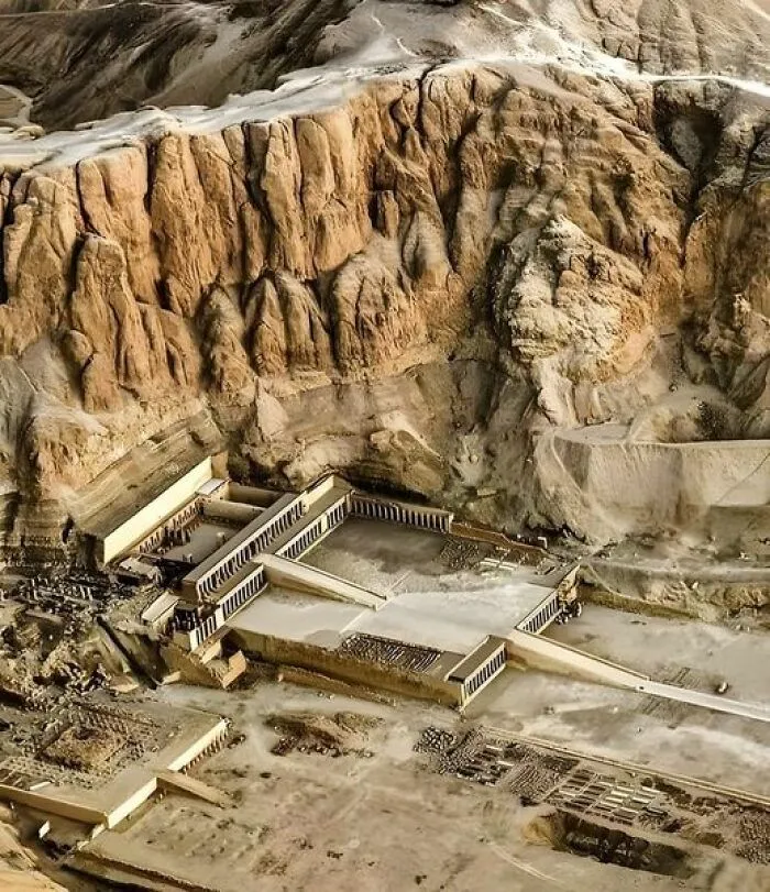 Nice View Of The Temple Of Hatshepsut A Mortuary Temple Built During The Reign Of Pharaoh Hatshepsut Of The Eighteenth Dynasty Of Egypt (1550 Bce - 1290 Bce). A Masterpiece Of Ancient Architecture