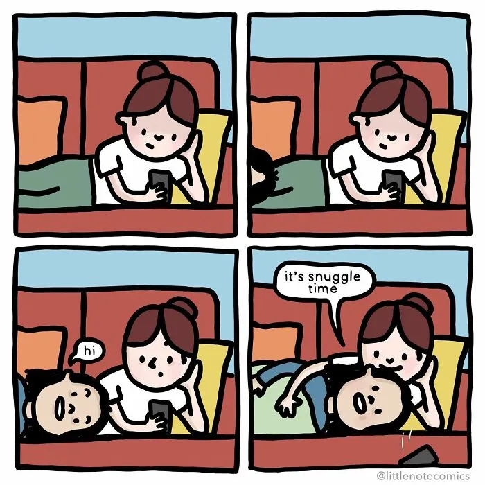 From Sticky Notes To A Webcomic: 40 Illustrations Of An Artist's Relationship With Her Partner