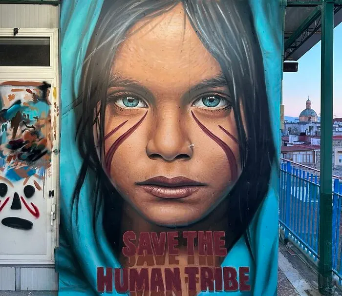 “Save The Human Tribe”: 32 Of Jorit Agoch’s Large-Scale Murals Of Famous And Everyday People