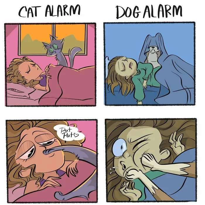 This Artist Has A Dog And Cat, And She Portrays Their Adventures In Her Comics (35 Pics)