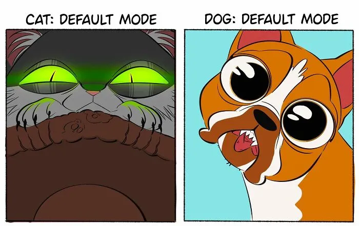 This Artist Has A Dog And Cat, And She Portrays Their Adventures In Her Comics (35 Pics)