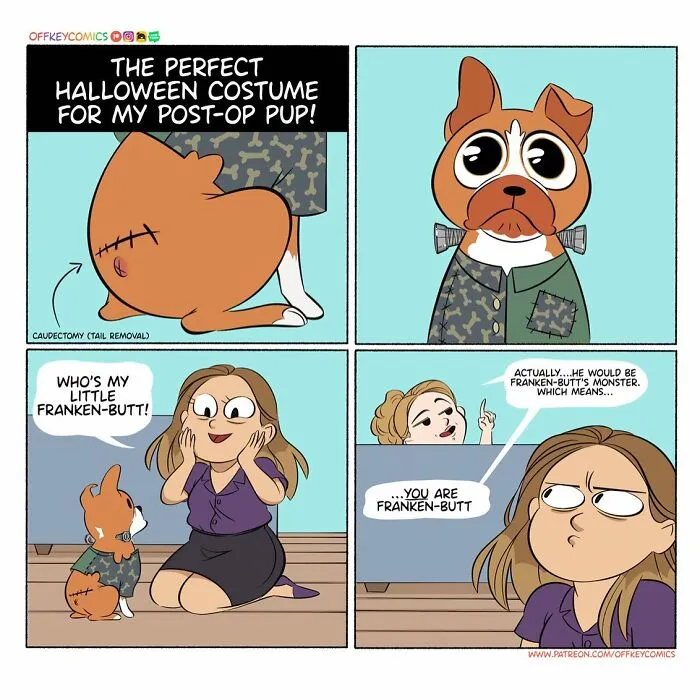This Artist Has A Dog And Cat, And She Portrays Their Adventures In Her Comics (35 Pics)