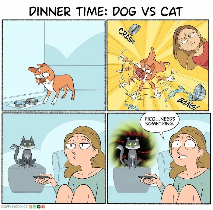 This Artist Has A Dog And Cat, And She Portrays Their Adventures In Her Comics (35 Pics)