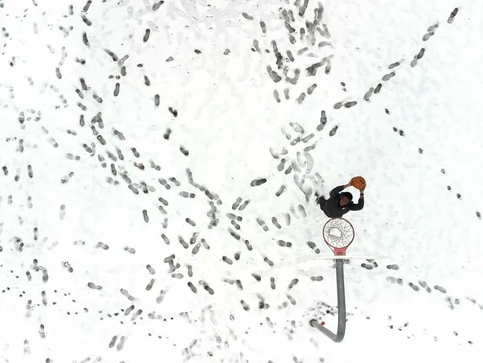 Silver In Basketball: "Footprints" By Aaron Kelly