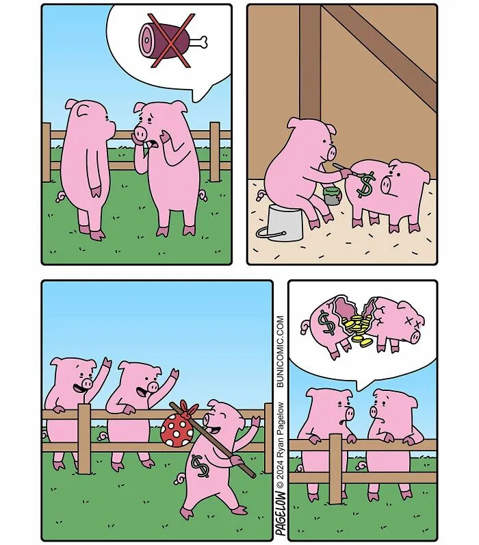 Artist Creates Cute Comics With Not-So-Cute Endings (30 New Pics)