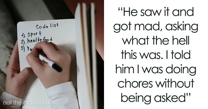 “What The Hell”: Woman Gets A Chore Chart To Prove A Point To Husband