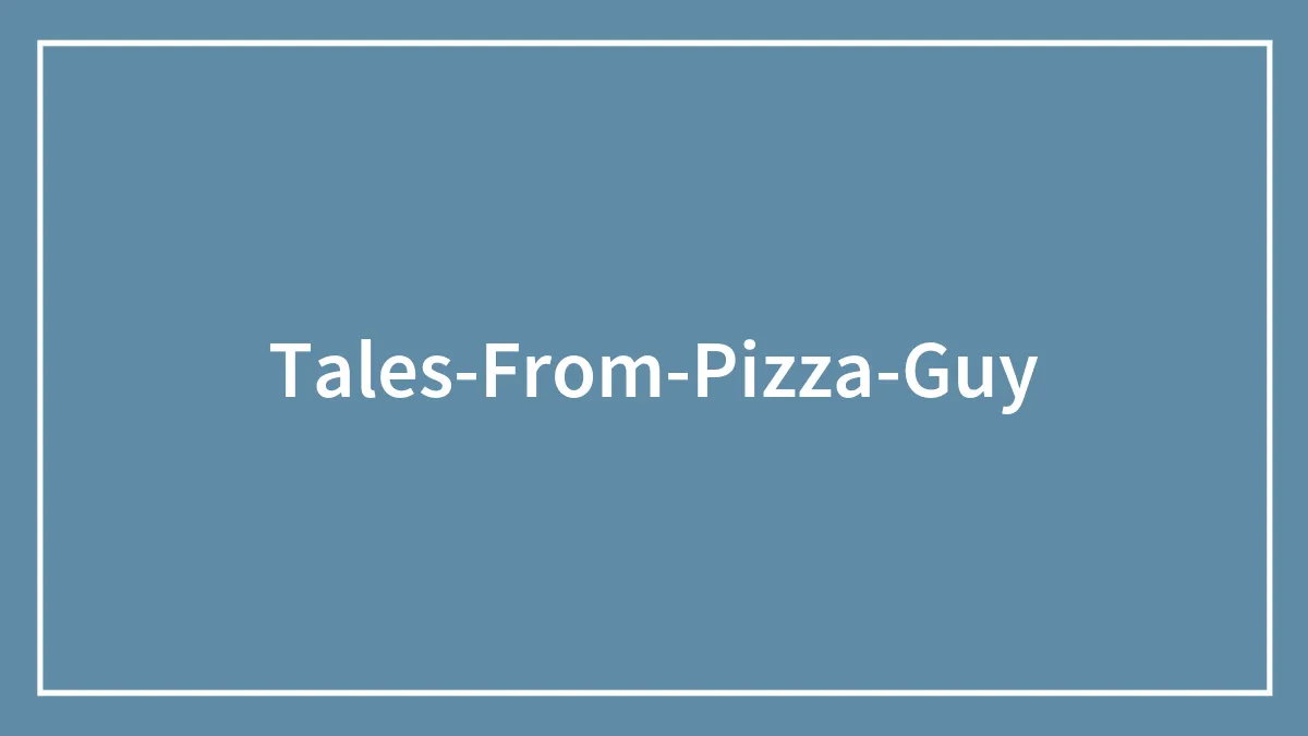 “I Can’t Believe This Really Happened”: 35 Of The Wildest Stories From Pizza Delivery Guys