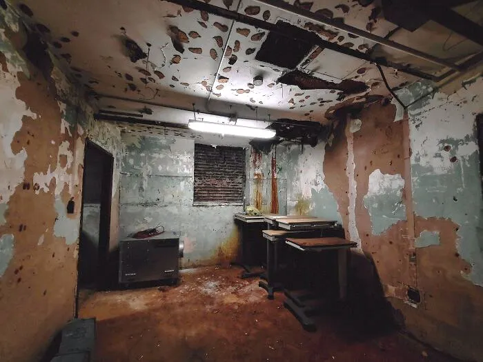 Basement Of A Hospital In New Orleans That's Been Abandoned Since Hurricane Katrina
