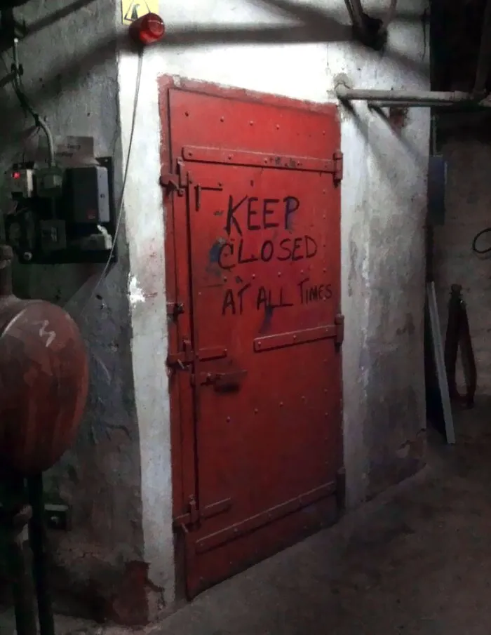 This Door In The Basement Where I Work