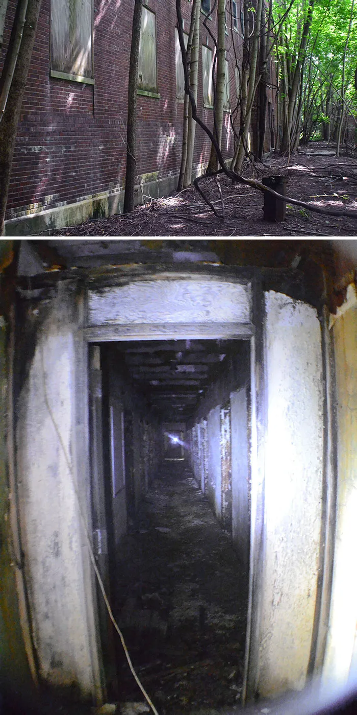 The Basement Hallway Of This Abandoned Building