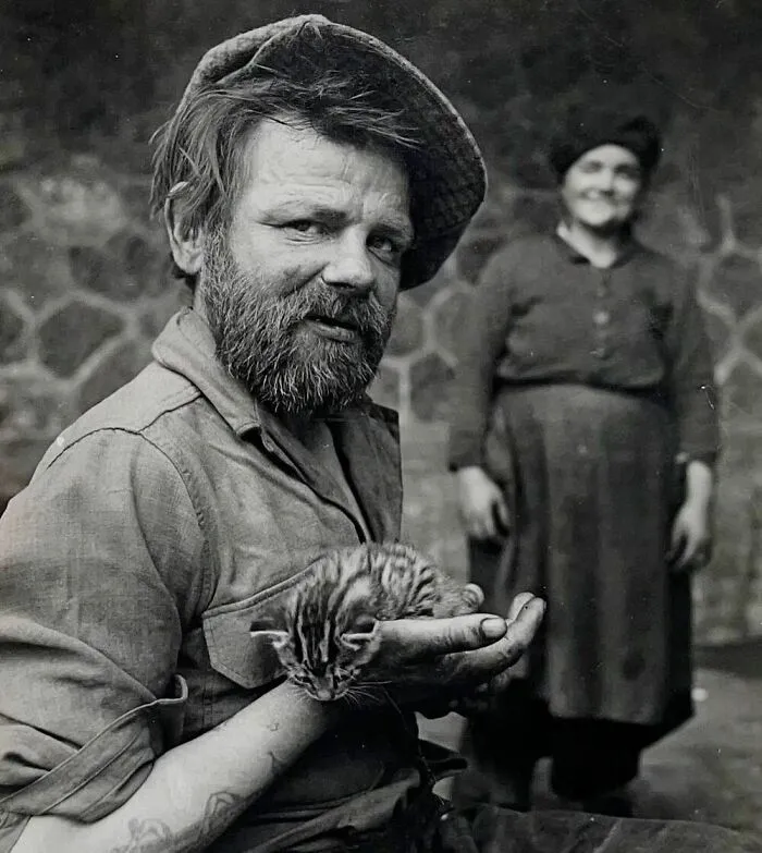 73 Vintage Photos Of Cats That Show Nothing Has Changed In Decades, Collected By This Journalist (New Pics)