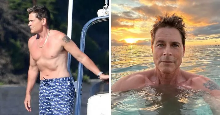 "Is He Holding His Stomach In?": Rob Lowe Shows Off His Stunning Body At Age 60