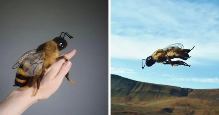 I Make Honey Bees From Wool (8 Pics)