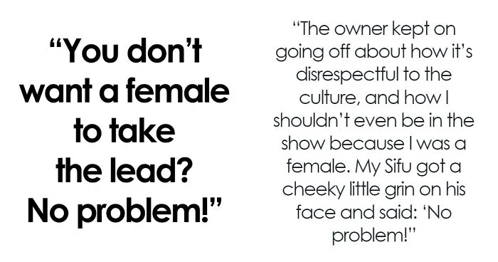 Internet Is Loving This Supportive Kung Fu Teacher’s Malicious Compliance To A Sexist Client