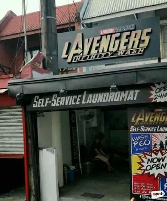 Cuando los vengadores ponen una lavandería