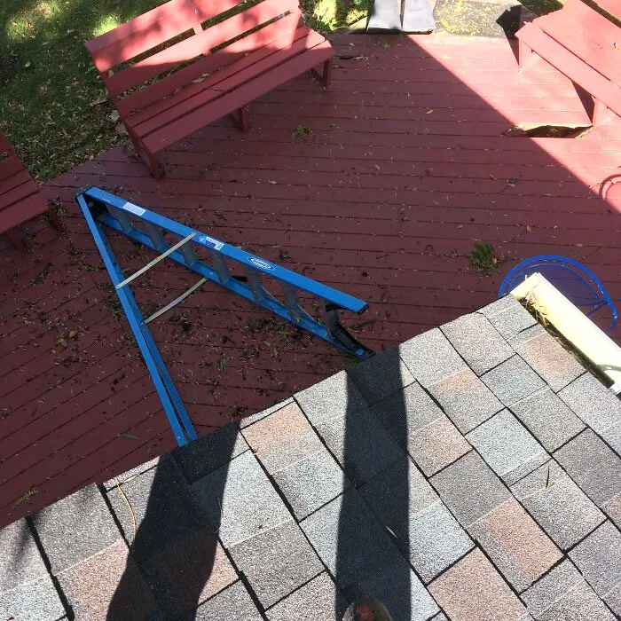 Home Alone Cleaning The Roof And Gutters When I Heard A Loud Bang