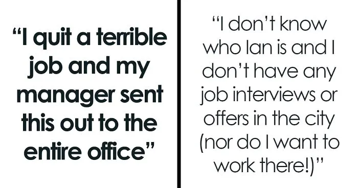 Boss Sends Out Unhinged Email To Entire Office After Woman Quits Horrible Job