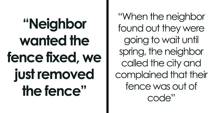Neighbor Tries To Make Man Fix His Fence So They Could Use The Pool, He Removes It As Retaliation