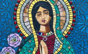 I Captured The Stages Of My Mosaic Artwork Illustrating The Holy ‘Mary’