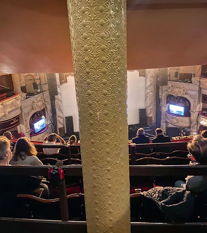 Mi vista en el teatro Kings, Portsmouth, Reino Unido